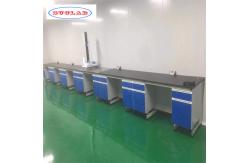 China Chemistry Lab Workbench with Drawing Specifications Handles Hooks Lights supplier