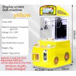 Yellow Mini Claw Machine Automatic Vending Machine Plush Toy Children's Arcade Machine for sale
