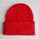 Solid Color Unisex Knit Beanie Hats Keep Warm Crimp Hip Hop Striped Cap for sale