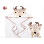 OEM Warm Baby Blanket Portable Cotton Baby Animals Hooded Towel Blanket for sale