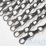 Decorative Black Metal Chain Link Curtains fly Screen Outdoor for sale