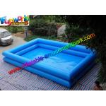 Heat Sealed Rectangle Inflatable Swimming Pool , 2 Layers Inflatable Water pools