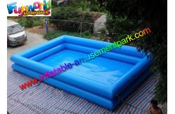 China Heat Sealed Rectangle Inflatable Swimming Pool , 2 Layers Inflatable Water pools supplier