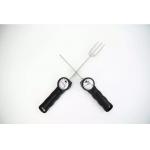 Instant Read Trident BBQ Tools Curved Body Shape Meat Thermometer Fork