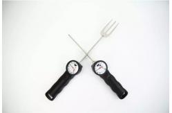 China Instant Read Trident BBQ Tools Curved Body Shape Meat Thermometer Fork supplier