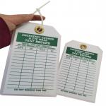 OSHA 1910.145 PVC Plastic Lockout Inspection Record Tag for sale
