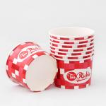500ml White Disposable Soup Bowls Kraft Salad Bowl Custom Logo for sale