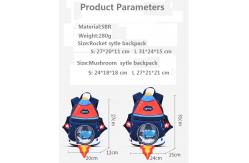 China Rocket Shape SBR Children Backpack 3D Neoprene Education Bag 31 * 24 * 15 Cm supplier