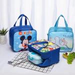 Cartoon Kids Lunch Cooler Bag Canvas Waterproof Lovely Thermal Insulated