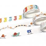 Colorful DIY Scrapbook Japanese Washi Paper Custom Waterproof Masking Washi Tape for sale