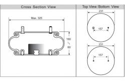 China Firestone W01-358-6994/19 Single Industrial Air Spring Contitech FS 330-11647 supplier