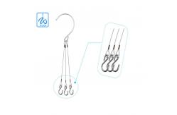 China Adjustable Flower Pot Hanging Kit Three Legs Plant Pot Wire Suspension Kit supplier