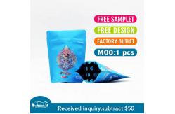 China Stand Up Soft Touch Mylar Bag Moisture Proof ziplockk Aluminum Foil Bag supplier