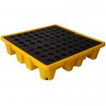 2 4 Drum Plastic Spill Containment Pallet Polyethylene Plastic Bunded Pallets for sale