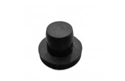 China Custom Silicone Molded Rubber Parts Black Silicone Plug supplier