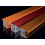 Formability Electrophoresis Aluminium Door Profiles Wood Grain Anodizing for sale