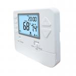 White Electric or Gas Configurable Heating Room Thermostat Menu Driven Programmable for sale