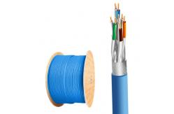 China CAT8 SFTP 22AWG Blue LSZH Jacket Cable With 2000MHz Frequency And 1000Ft supplier