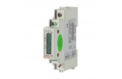 China Compact LCD Display Din Rail Energy Meter 50Hz 10VA RS485 supplier