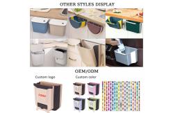 China Wall Mounted Folding Trash Can 8l 10l Collapsible Plastic Trash Can supplier