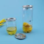 650ml Transparent Soft Drink Soda Plastic Beverage Cans for sale