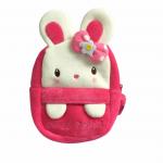 OEM Pink Cartoon Rabbit Plush Backpack Cute Plush Bag Children Mini Schoolbag for sale