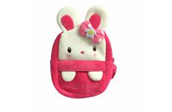 China OEM Pink Cartoon Rabbit Plush Backpack Cute Plush Bag Children Mini Schoolbag supplier