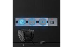 China Mounted in table wall switch removable power and data outlet power rack socket supplier