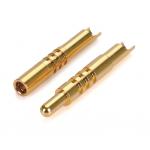 Customized Brass Terminal Machined Pins For Connectors High Precision Lathe Processed