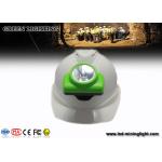 15000 Lux LED Mining Light , Illuminance Oled Screen Miners Cap Lamp 1W