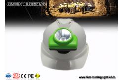 China 15000 Lux LED Mining Light , Illuminance Oled Screen Miners Cap Lamp 1W supplier