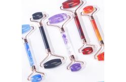 China Anti Aging Face Jade Roller Set Rose Quartz Massage Roller supplier