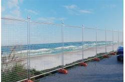 China Welded Heras Security Fence Panels White Perimeter Patrol Temporary Fencing supplier