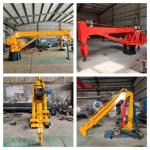 10T 20T Long Boom Mobile Harbour Crane Slewing Deck Marine Telescopic Crane for sale