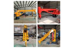 China 10T 20T Long Boom Mobile Harbour Crane Slewing Deck Marine Telescopic Crane supplier