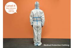 China PE PP Non - Woven Fabric Protective Gowns Isolation Level 4 Disposable supplier