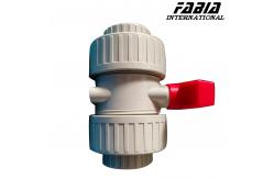 China Manual Double Command High Pressure Ball Valve PVC supplier