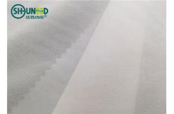 China White / Black Polyester Plain Weave Woven Fusing Interlining For Garment Accessories supplier