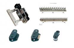 China Pinclip Stenter Machine Parts Durable Silver Plating Single Purpose Clip supplier