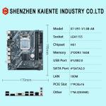 2ed 3rd Gen INTEL LGA1155 Motherboard H61 X7 V91 PC Motherboard DDR3 for sale