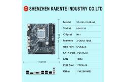 China 2ed 3rd Gen INTEL LGA1155 Motherboard H61 X7 V91 PC Motherboard DDR3 supplier