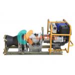 Heavy Duty Gasoline Engine Cable Pulling Winch With Detachable Drum for sale