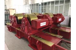 China 300T Heavy Duty Pipe Welding Rollers Rotator Stands With Bolt Adjustment supplier