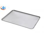RK Bakeware China-800*600mm Nonstick Commercial Aluminum Baking Tray Flat Sheet Pan Bread Bun Pan 600x400mm for sale