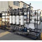 40TPH Ultrafiltration Water Treatment System , UF RO Plant Skid Mount for sale