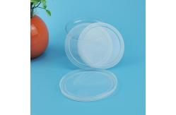 China 99mm Transparent Flat Dome Paper Can PE Plastic Lids supplier