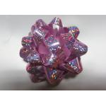 Fancy pattern 1 / 4 -  3 Holographic star ribbon bows blue for Christmas tree decoration for sale