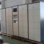 24 Doors Safe Steel Luggage Lockers , Smart Electronic Locker CE / FCC for sale