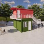 Outdoor Party Prebuilt Container House Foldable Easy Assembly Deployment for sale