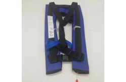 China 150N Navy Blue Coast Guard Inflatable Life Jacket With 33g CO2 Cylinder supplier